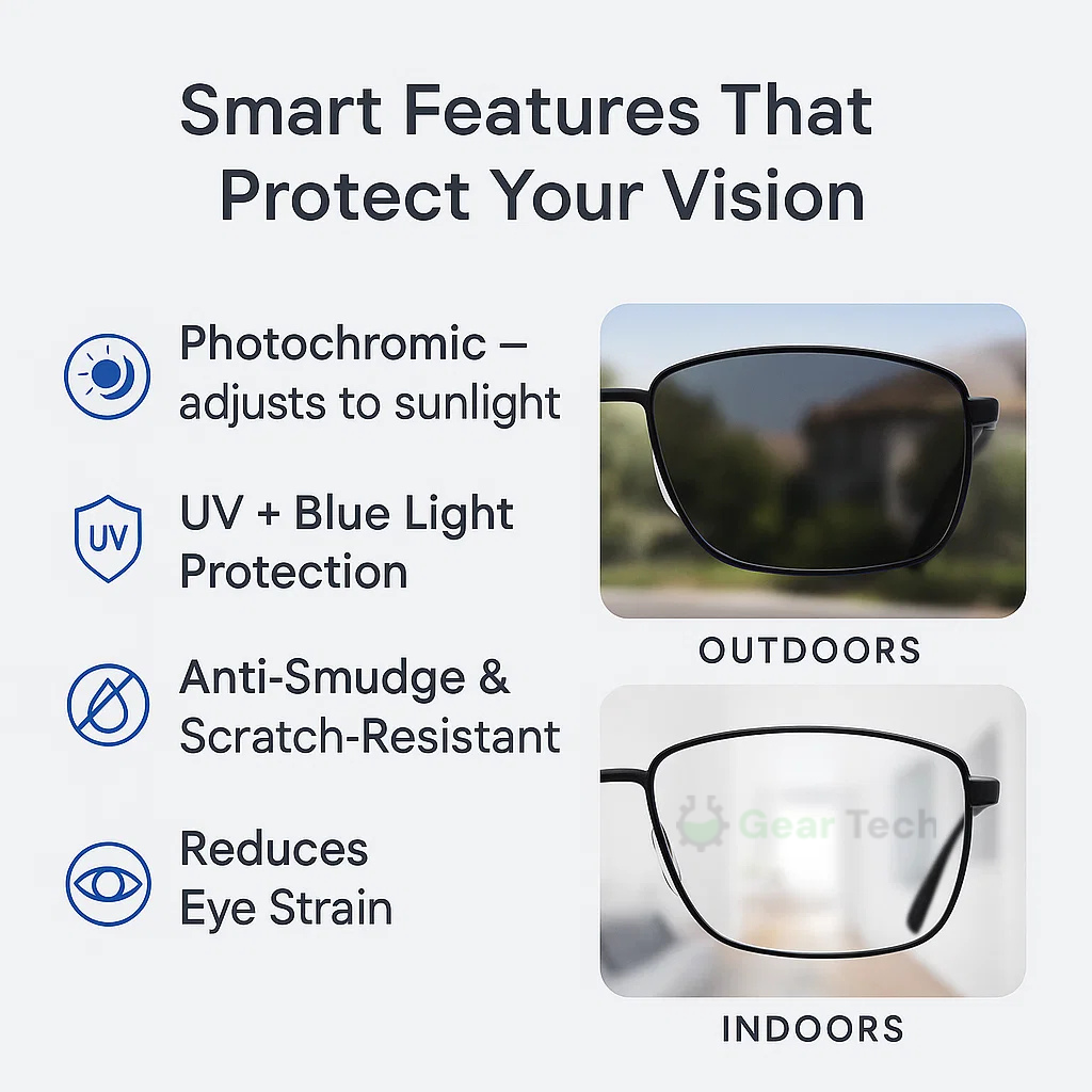 Versatile Vision Glasses with Glare Reduction Technology