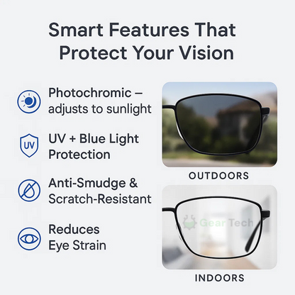 Versatile Vision Glasses with Glare Reduction Technology
