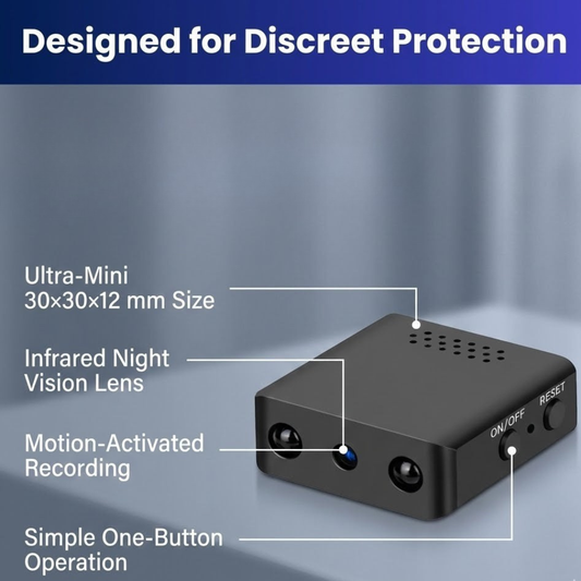 Compact High-Definition Surveillance Camera with Infrared Night Vision