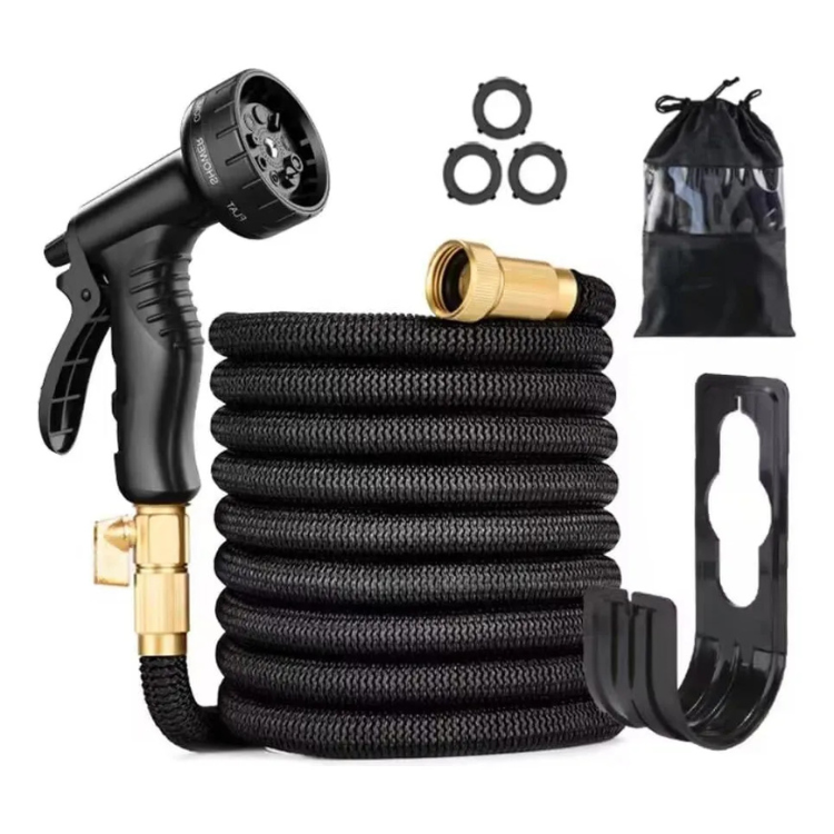Garden Hose with 8 Functions Spray Nozzle – Expandable Design