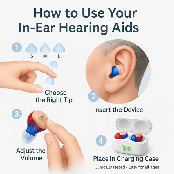 Rechargeable Hearing Aids with Noise Reduction – Compact and Discreet
