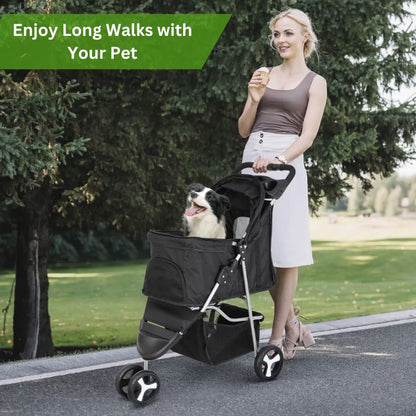 Collapsible Pet Stroller for Small to Large Dogs