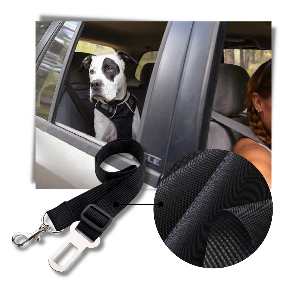 Adjustable & Durable Car Safety Harness for Dogs