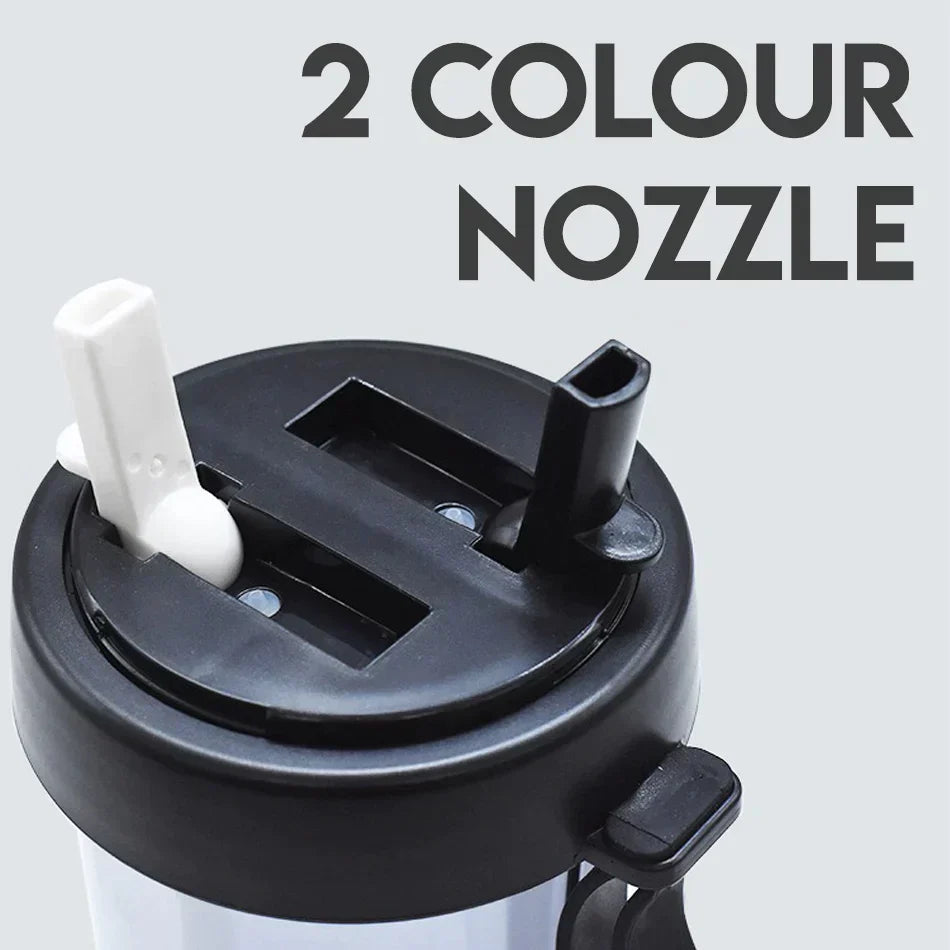 Dual-Chamber Drinkware with Leakproof Lid