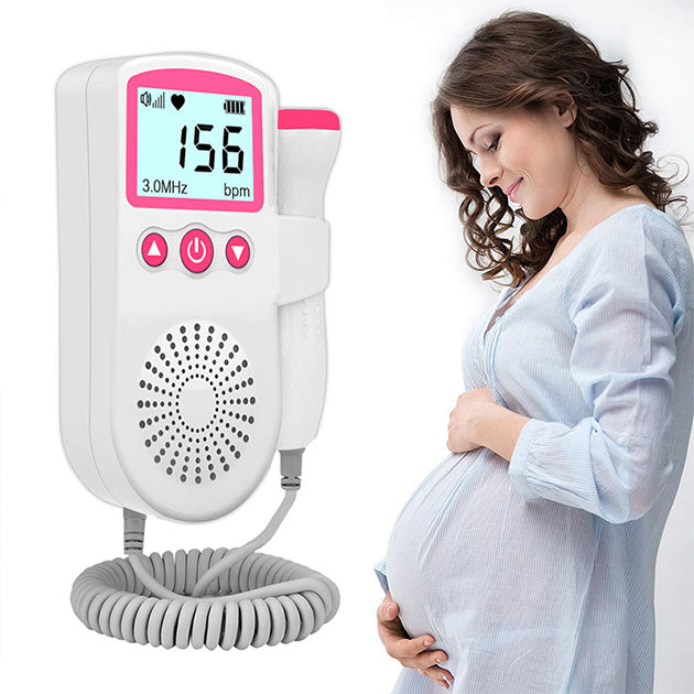 Compact Fetal Heartbeat Monitor for On-the-Go Use