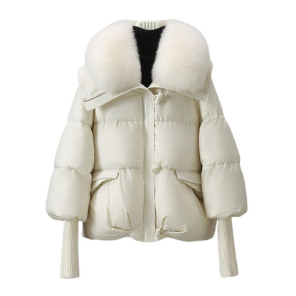 Fleece-Lined Hooded Winter Parka for Cold Weather
