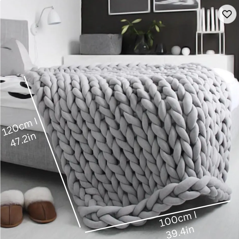 Quilted Organic Cotton Sleep Blanket for Relaxation and Stress Relief