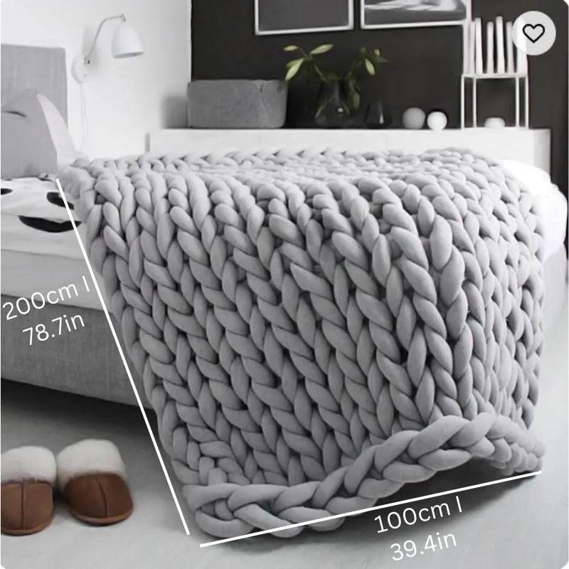 Quilted Organic Cotton Sleep Blanket for Relaxation and Stress Relief