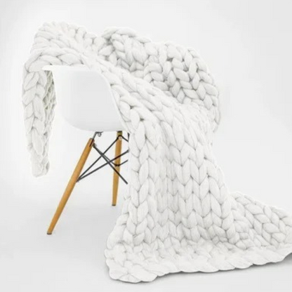 Quilted Organic Cotton Sleep Blanket for Relaxation and Stress Relief