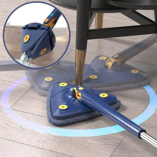 Triangle 360-Degree Cleaning Mop for Effortless Dusting