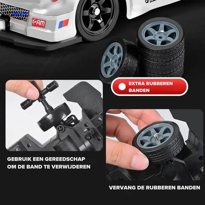 4WD Drift RC Car with Fast Charging Feature and Action-Ready Design