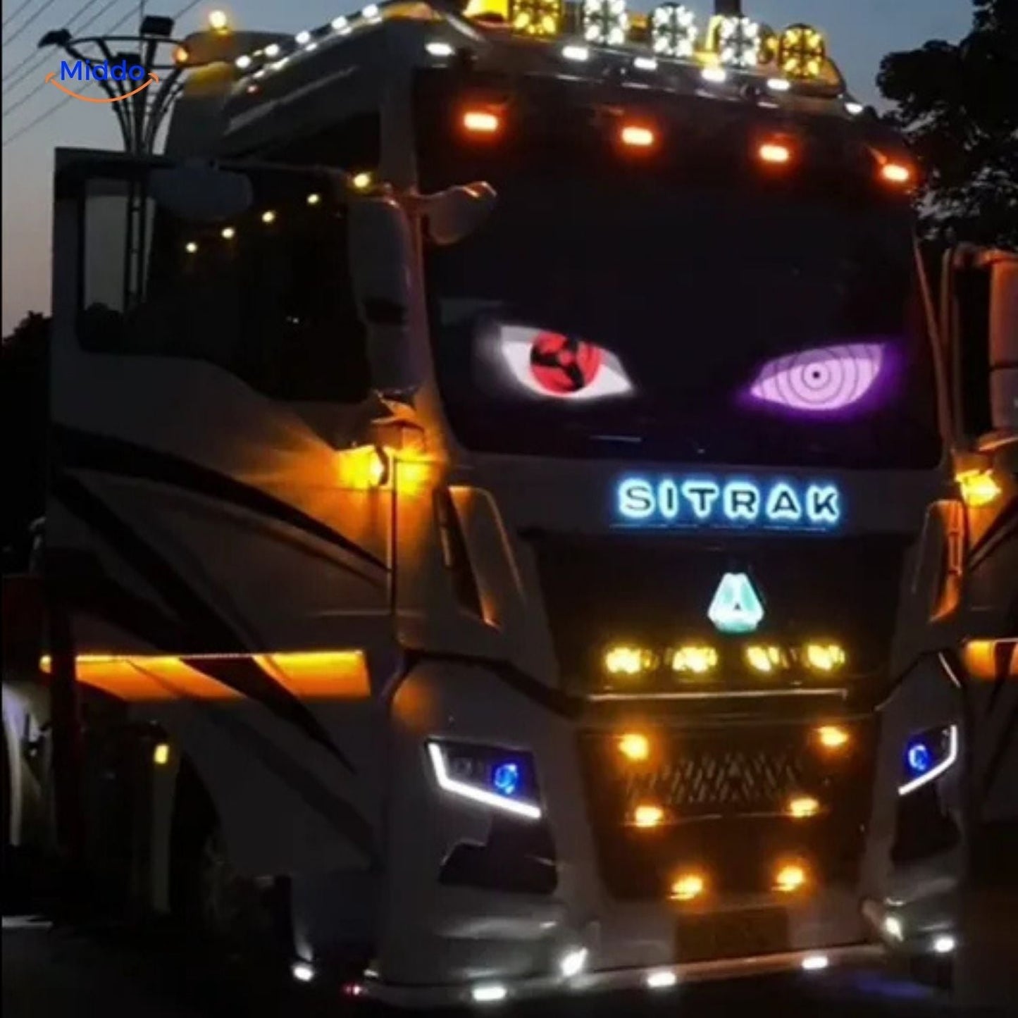 Customizable Devil Eye Design LED Display for Trucks and Cars