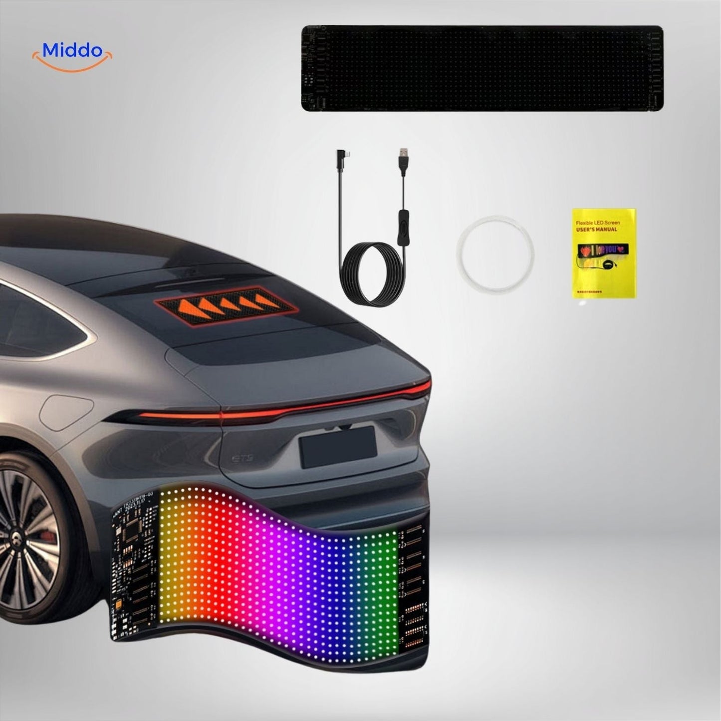 Customizable Devil Eye Design LED Display for Trucks and Cars
