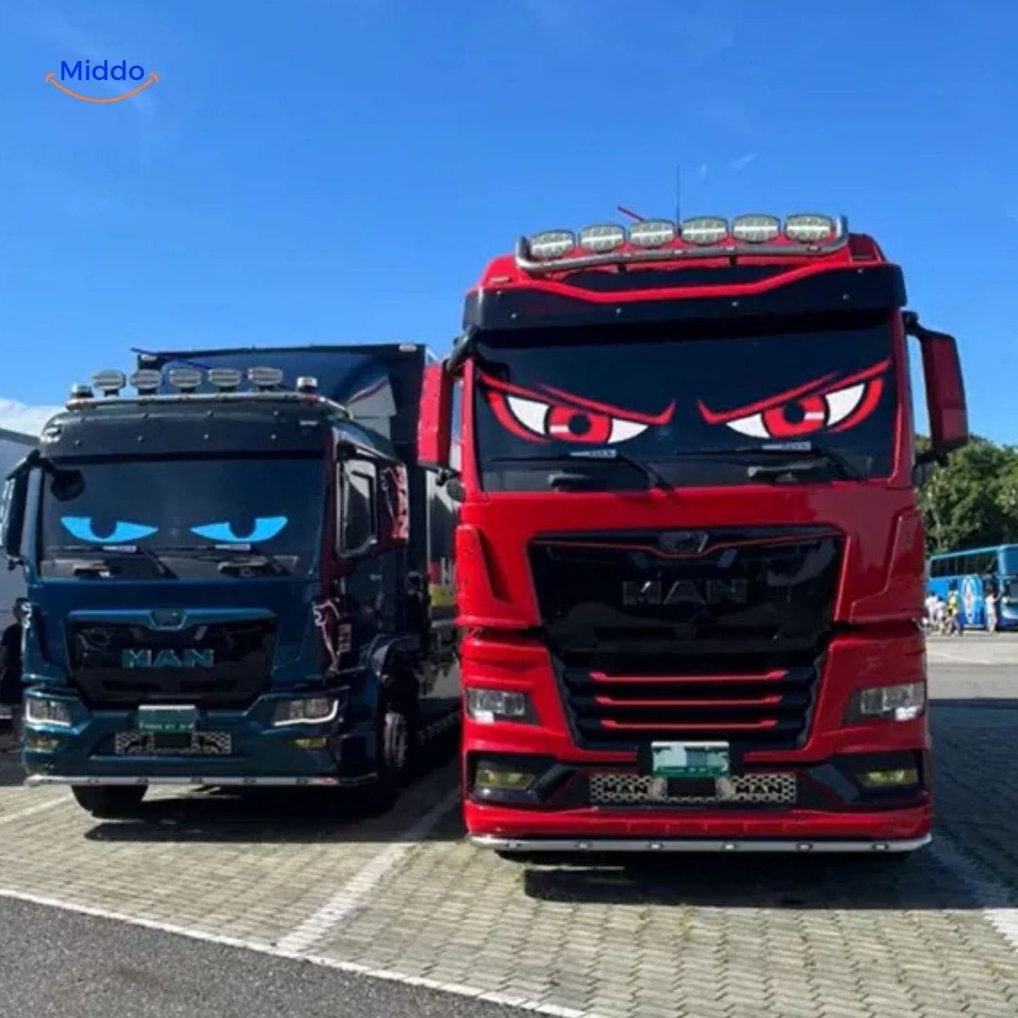Customizable Devil Eye Design LED Display for Trucks and Cars