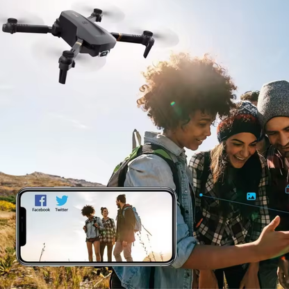 WiFi Drone with Dual Stabilized Wide-Angle Lenses - 4K Resolution