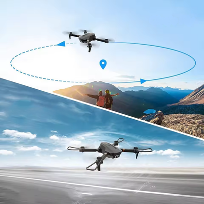 WiFi Drone with Dual Stabilized Wide-Angle Lenses - 4K Resolution