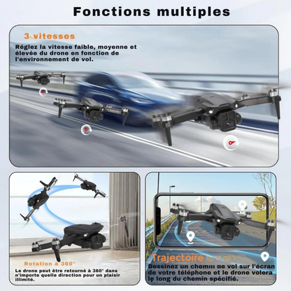 Portable Drone with Dual Cameras – Live Video and Smart Stabilization