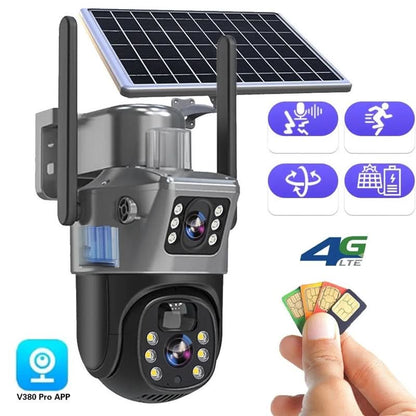 Solar-Powered Wireless Security Camera System