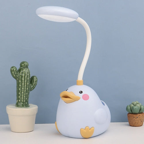 Children's Desk Lamp with Adjustable Brightness and LED Light