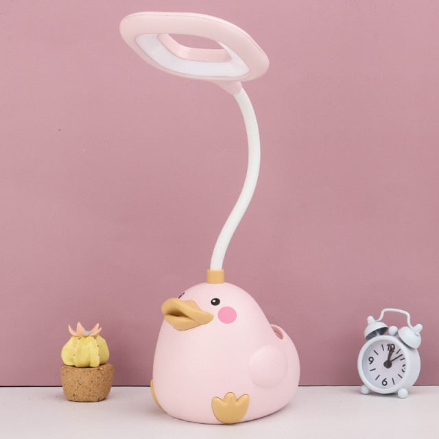 Children's Desk Lamp with Adjustable Brightness and LED Light