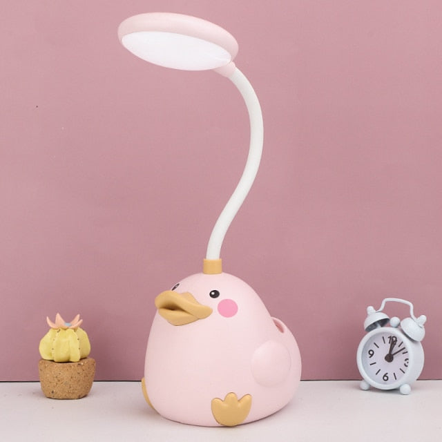 Children's Desk Lamp with Adjustable Brightness and LED Light
