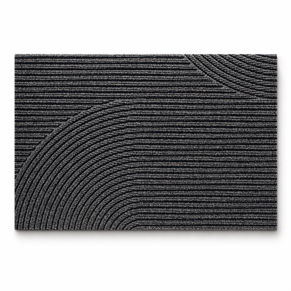 Contemporary Dirt Trapping Door Mat for Indoor and Outdoor Use