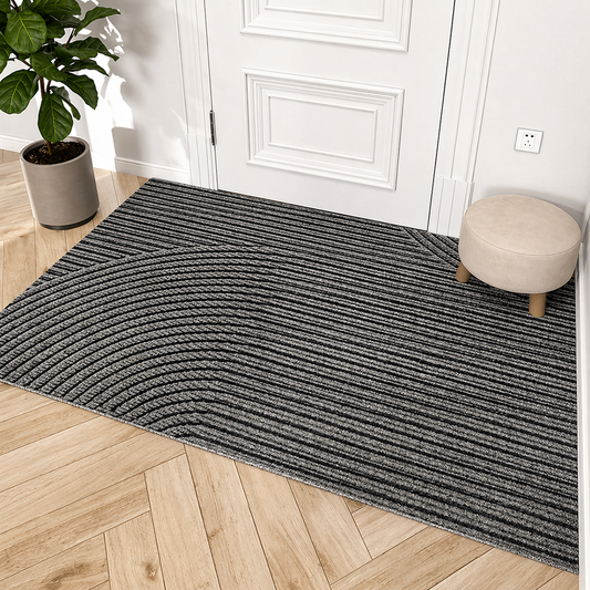 Contemporary Dirt Trapping Door Mat for Indoor and Outdoor Use
