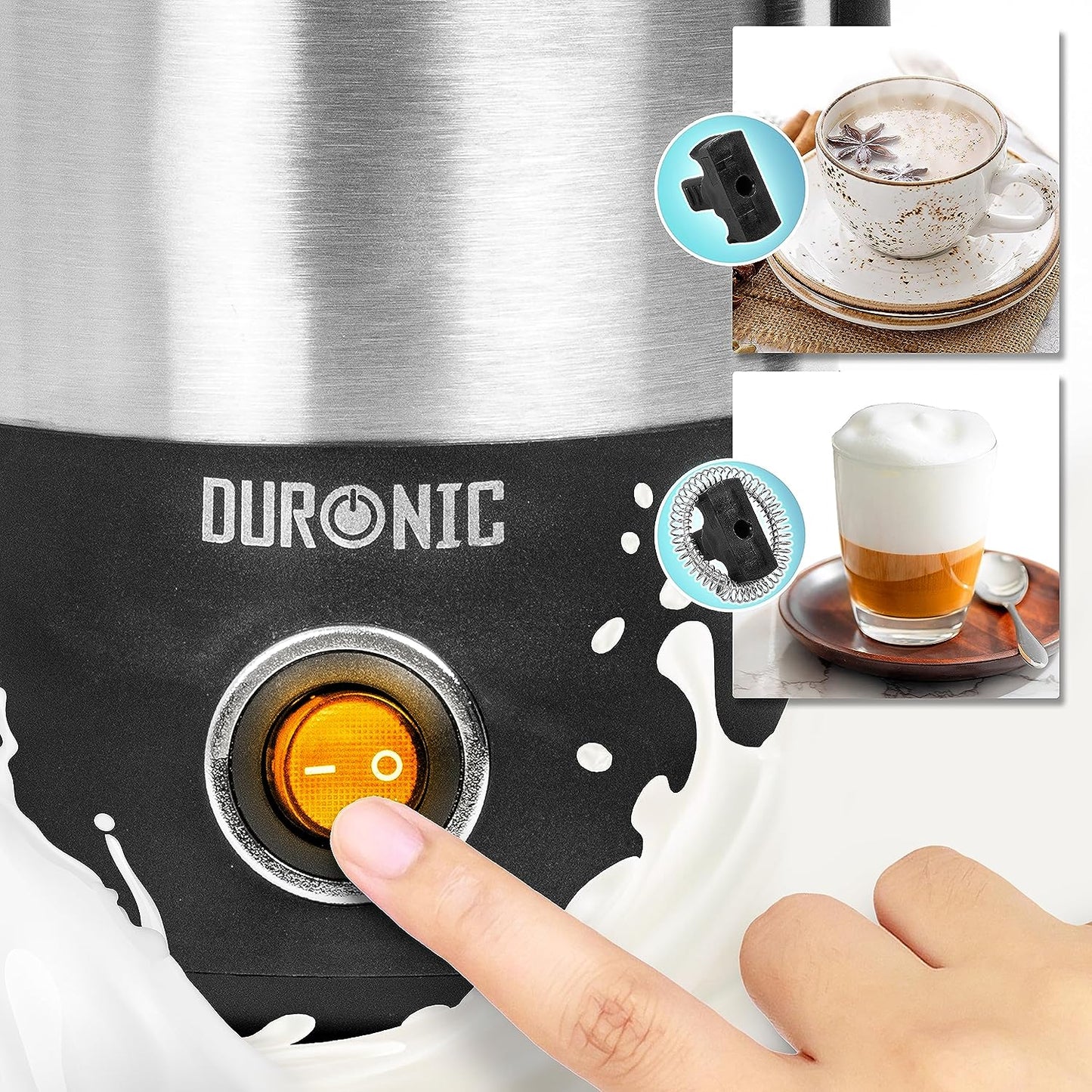 Premium Milk Frother | Induction Tool for Hot & Cold Foam