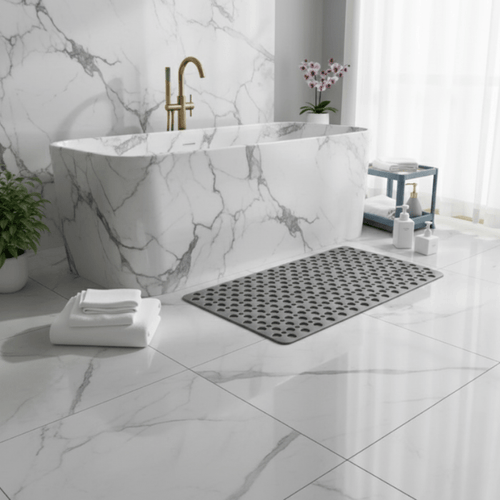 Non-Slip Shower Mat with Suction Cups | Quick-Dry Design
