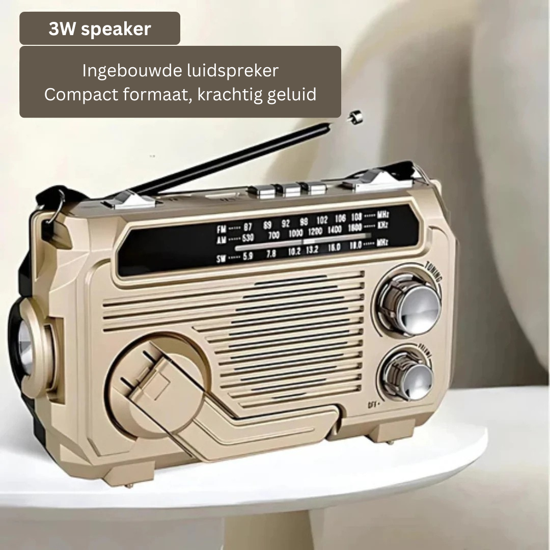 Portable Noodradio with Power Bank – Elegant Design – High-Fidelity Sound – Rechargeable