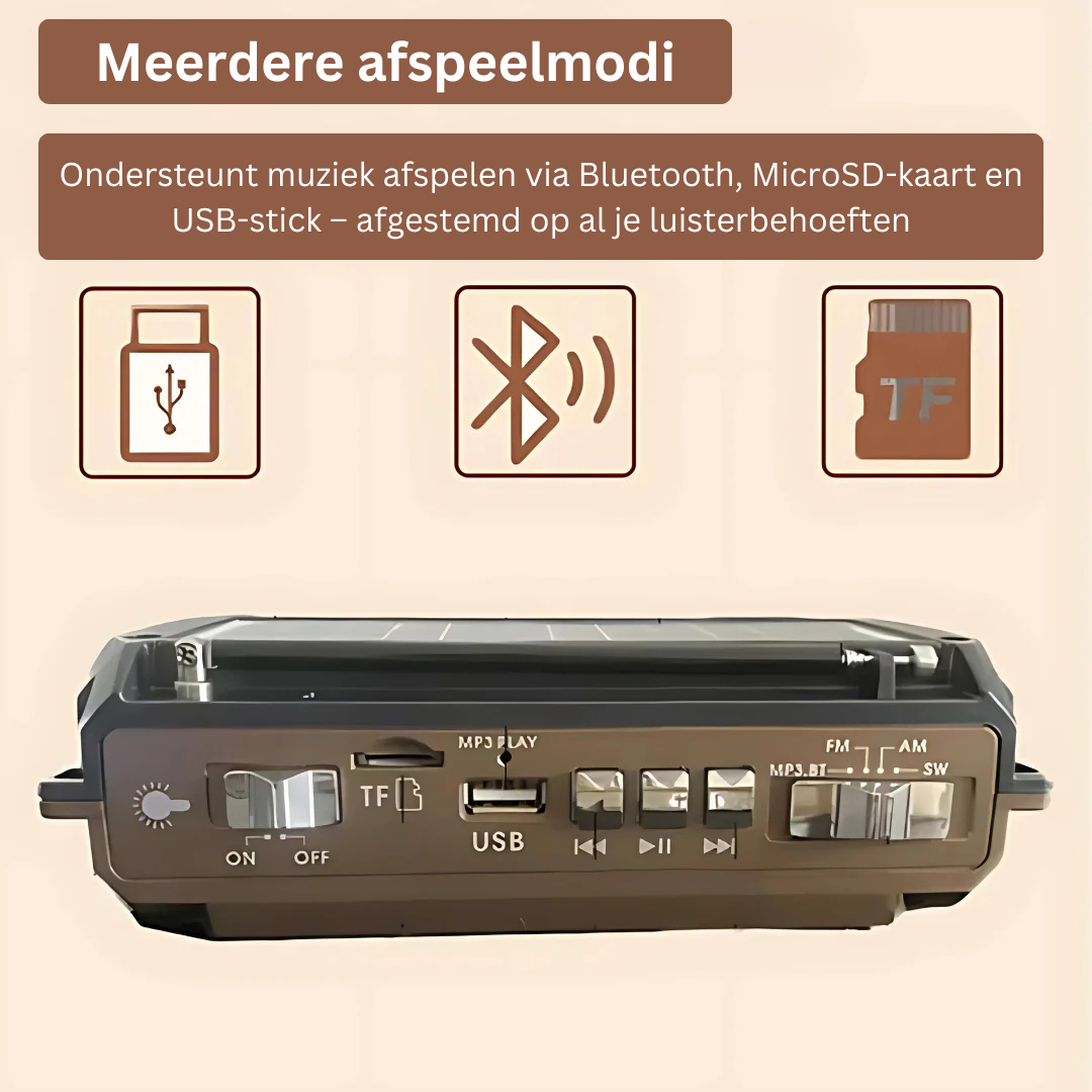 Portable Noodradio with Power Bank – Elegant Design – High-Fidelity Sound – Rechargeable