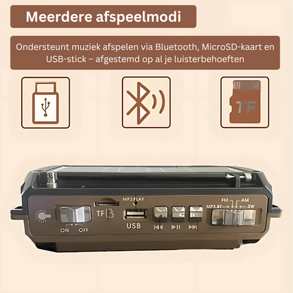Portable Noodradio with Power Bank – Elegant Design – High-Fidelity Sound – Rechargeable