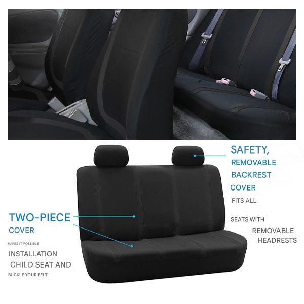 9-Piece Universal Car Seat Cover Set – Breathable and Washable