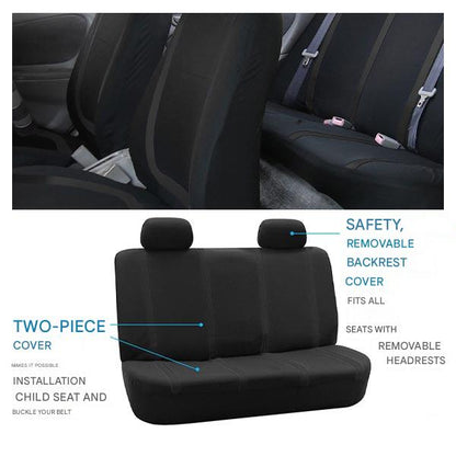 9-Piece Universal Car Seat Cover Set – Breathable and Washable