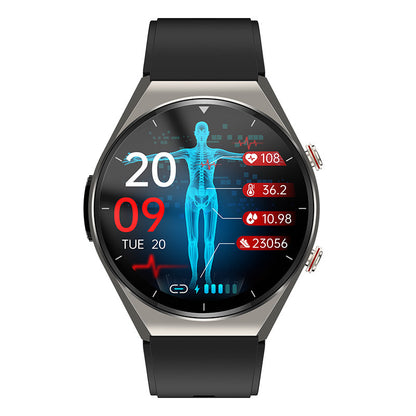 One-Tap Health Monitor Smartwatch for Blood Sugar, Glucose, ECG & Heart Rate