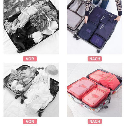 6-Piece Travel Storage Cube Set for Clothing and Accessories
