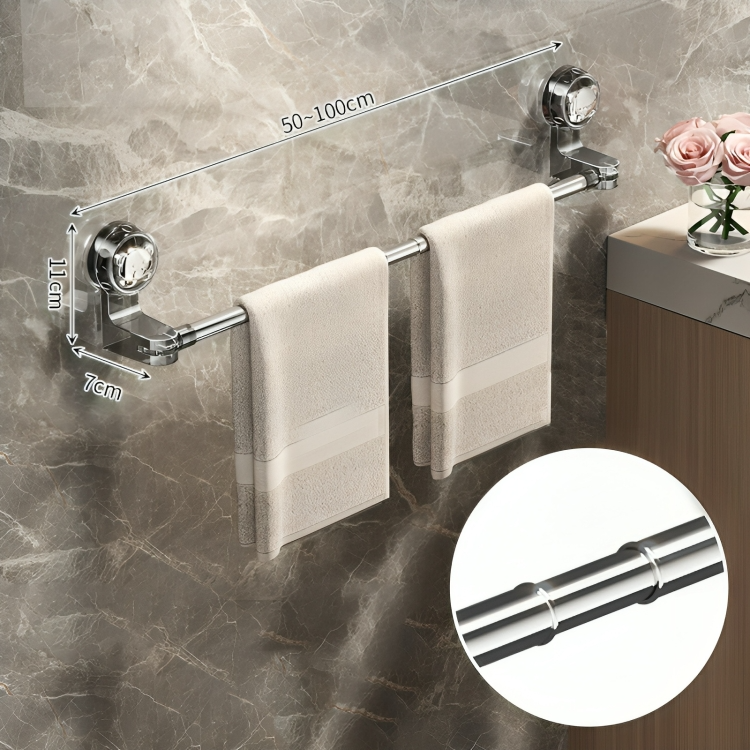 Adjustable Suction Cup Towel Holder