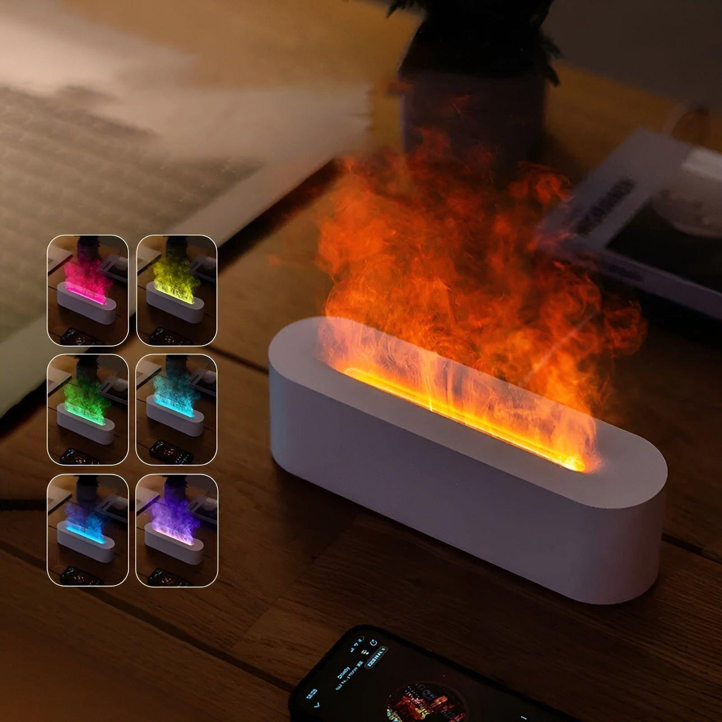 Versatile Humidifier for Aromatherapy with Ambient Light