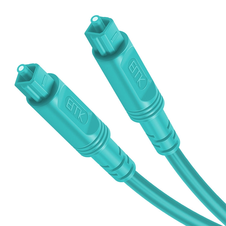 20m Digital Audio Speaker Optical Fiber Cable – Square Port, Sky Blue