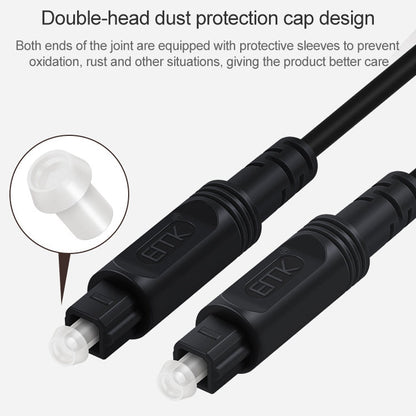 20m Digital Audio Speaker Optical Fiber Cable – Square Port, Sky Blue