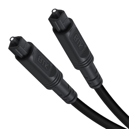 30m Square Port Digital Audio Speaker Optical Fiber Cable (Black)