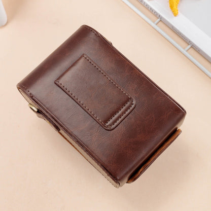 Leather Camera Case Bag with Strap for FUJIFILM X100VI (Coffee)