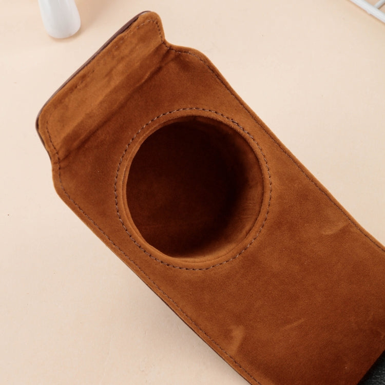 Leather Camera Case Bag with Strap for FUJIFILM X100VI (Coffee)