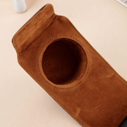 Leather Camera Case Bag with Strap for FUJIFILM X100VI (Coffee)