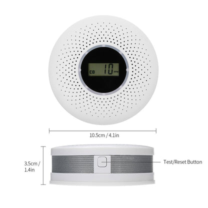 Combined Smoke and Carbon Monoxide Detector with Long-Lasting Battery