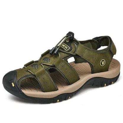 Adjustable Closed Toe Hiking Sandals for Outdoor Use