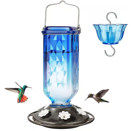 Elegant Hummingbird Nectar Feeder with Easy Clean Design