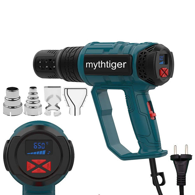 2000W Heat Gun with Adjustable Temperature and 4 Nozzles