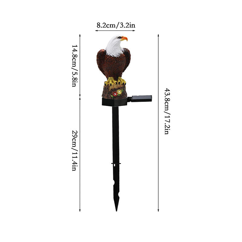 Durable Solar-Powered Garden Figurine with Nighttime Glow