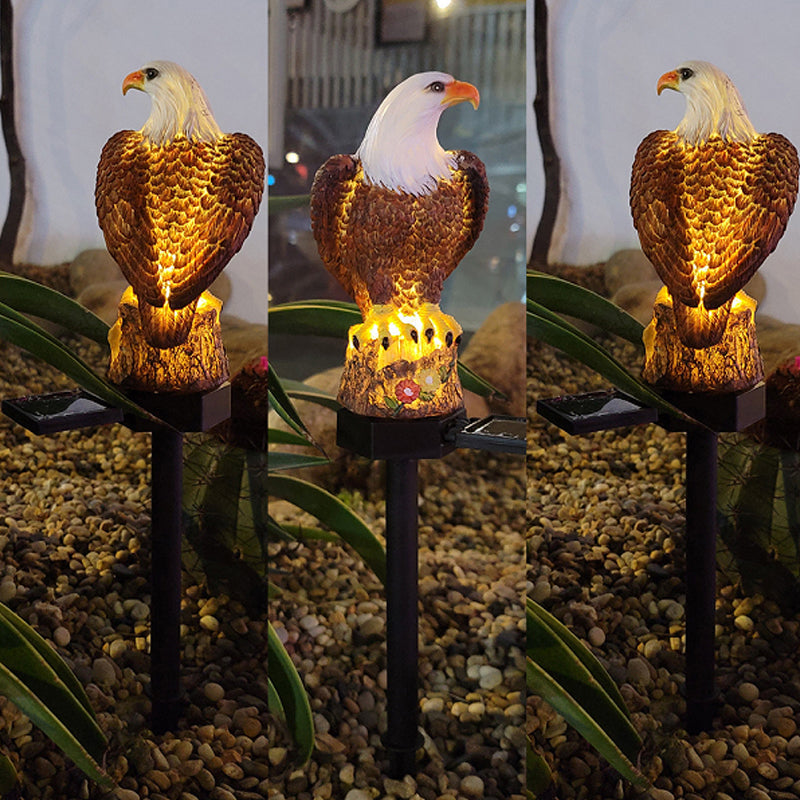Durable Solar-Powered Garden Figurine with Nighttime Glow
